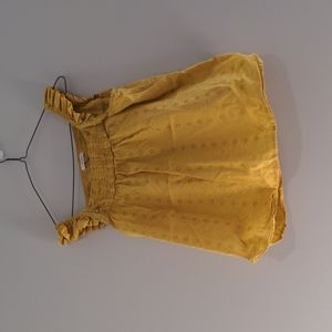 Eyelet yellow tank, size large, Maurice's